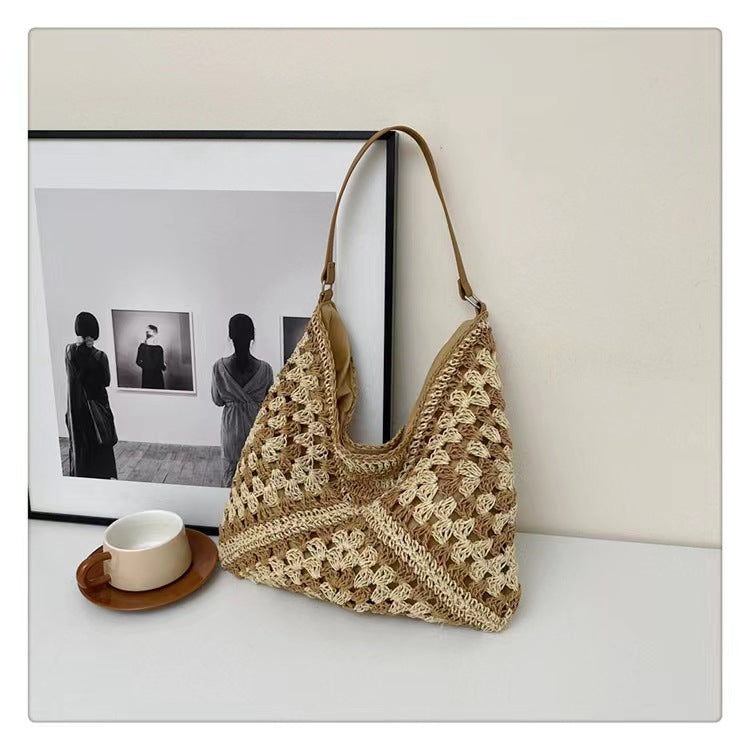 Straw Beach Tote Bag