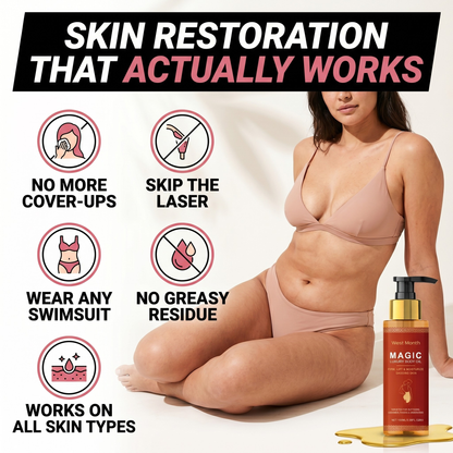 The Body Oil That Fades Stretch Marks, Firms Loose Skin & Restores Crepey Arms — Without Lasers or Clinic Visits