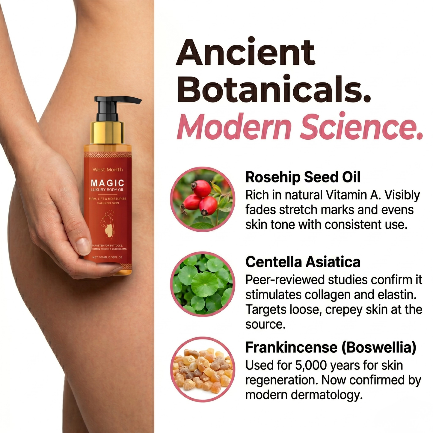 The Body Oil That Fades Stretch Marks, Firms Loose Skin & Restores Crepey Arms — Without Lasers or Clinic Visits