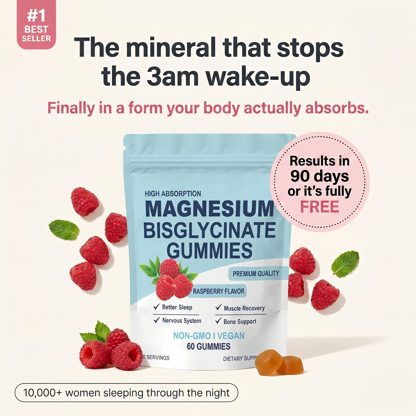 Magnesium Bisglycinate Gummies 90-day supply