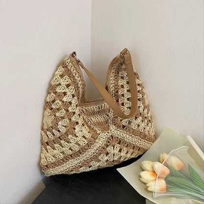 Straw Beach Tote Bag