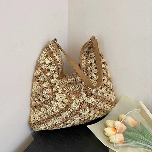 Straw Beach Tote Bag