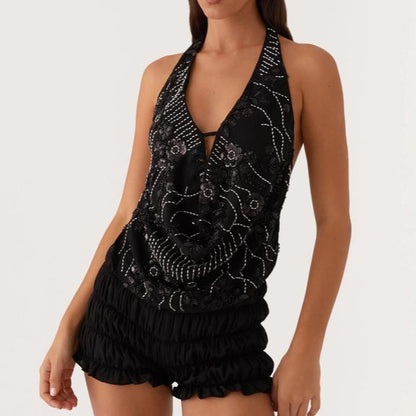 Viral Sequin Halter Top